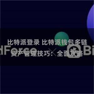 比特派登录 比特派钱包多链资产管理技巧：全面攻略