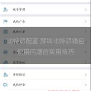 比特派配置 解决比特派钱包使用问题的实用技巧