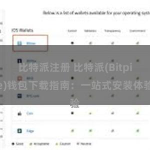 比特派注册 比特派(Bitpie)钱包下载指南：一站式安装体验