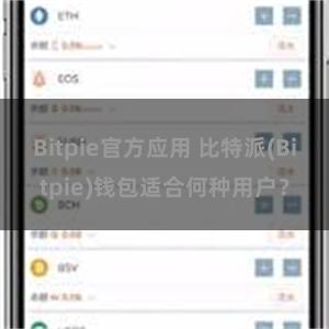 Bitpie官方应用 比特派(Bitpie)钱包适合何种用户？